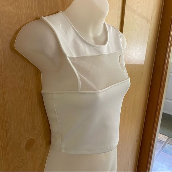 Urban Outfitters Silence + Noise • Mesh Peekaboo Racerback Crop Top - Picture 13 of 13